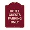 Signmission Hotel Guest Parking Only Heavy-Gauge Aluminum Architectural Sign, 24" x 18", BU-1824-23904 A-DES-BU-1824-23904 - alternate 1